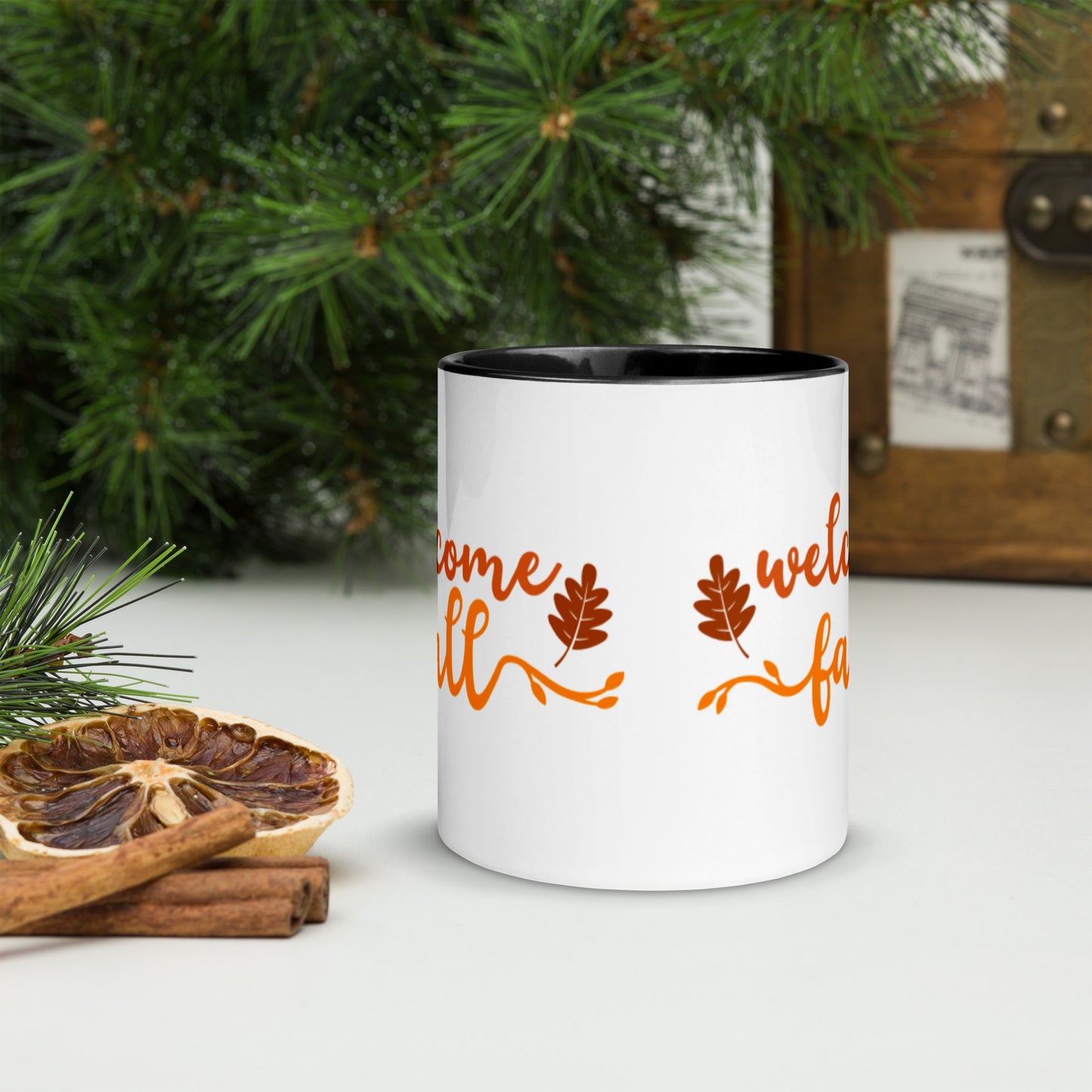 Welcome Fall Mug with Color Inside