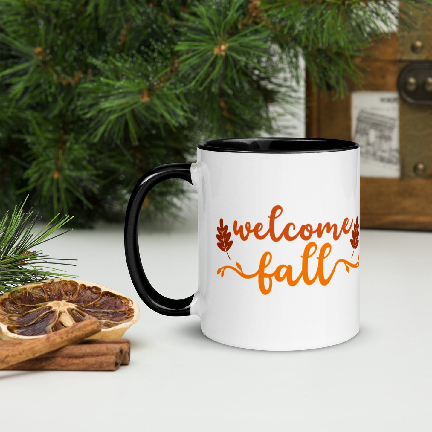 Welcome Fall Mug with Color Inside