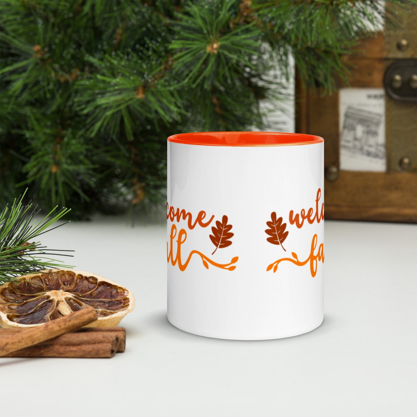 Welcome Fall Mug with Color Inside