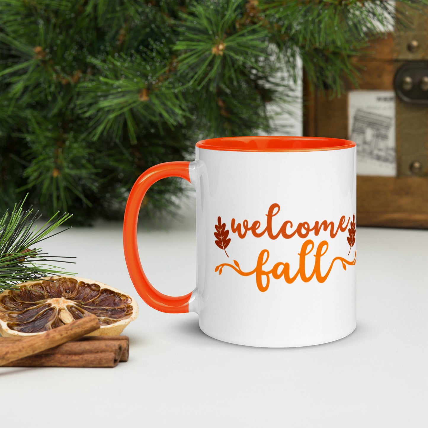 Welcome Fall Mug with Color Inside
