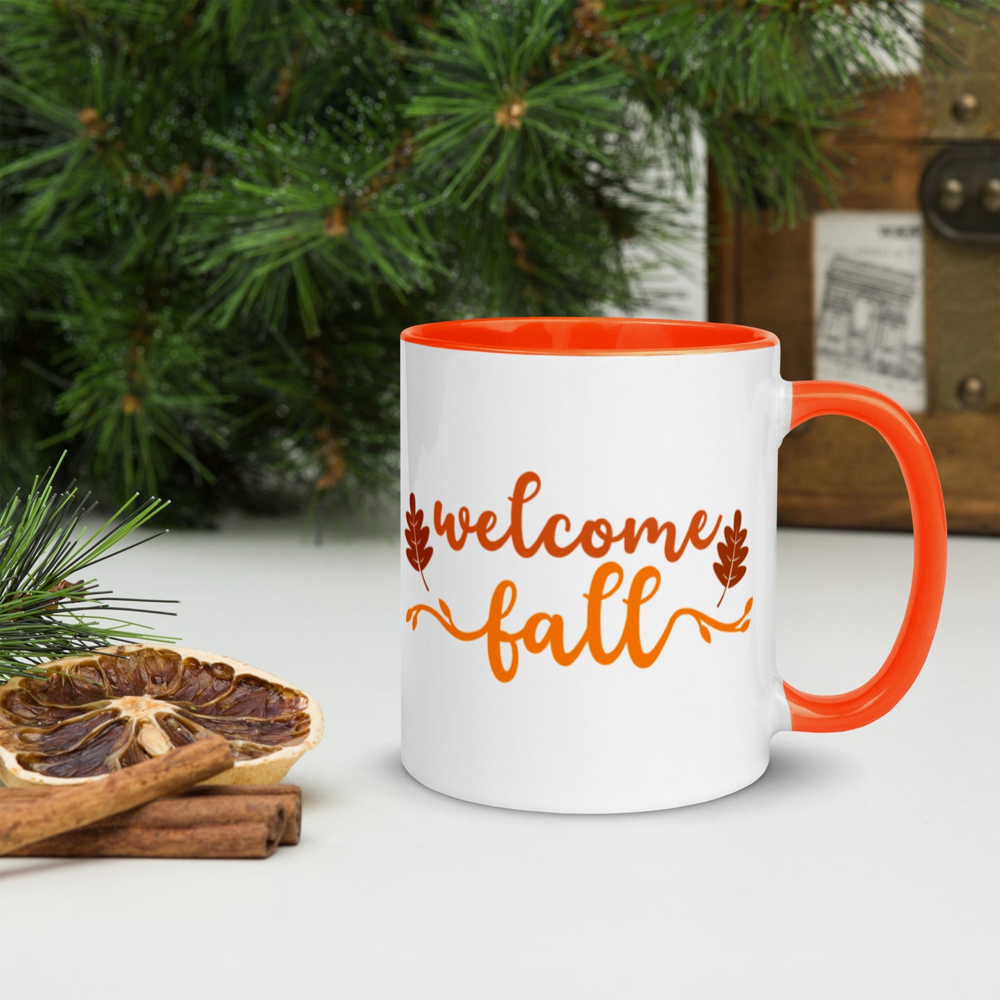 Welcome Fall Mug with Color Inside