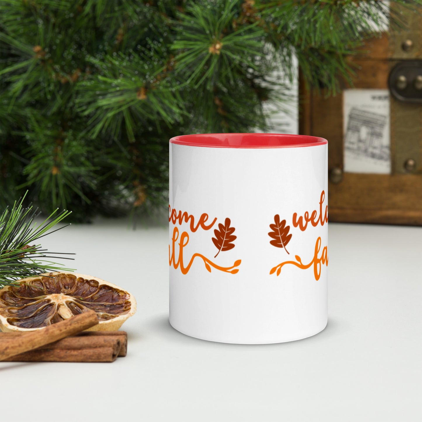 Welcome Fall Mug with Color Inside