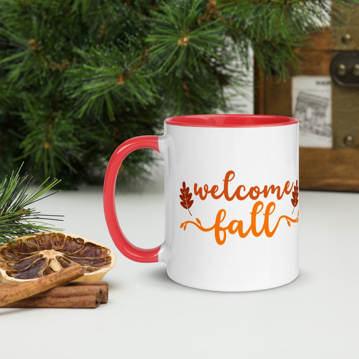 Welcome Fall Mug with Color Inside