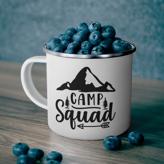 Camp Squad Enamel Camping Mug