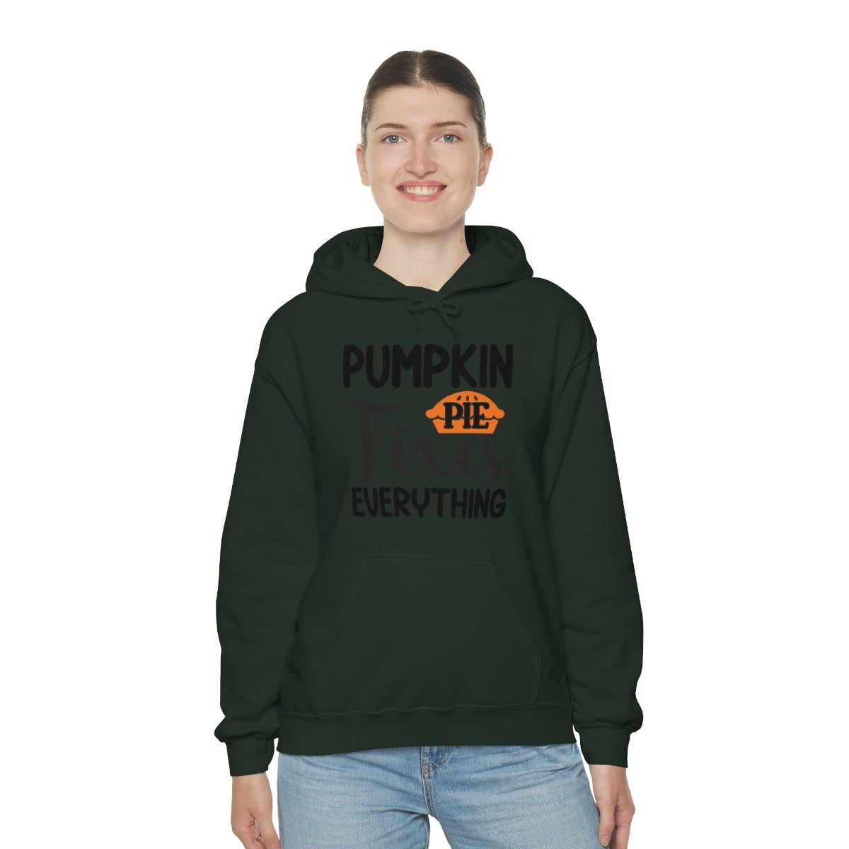 Pumpkin Pie Fixes Everything Unisex Heavy Blend™ Hooded Sweatshirt