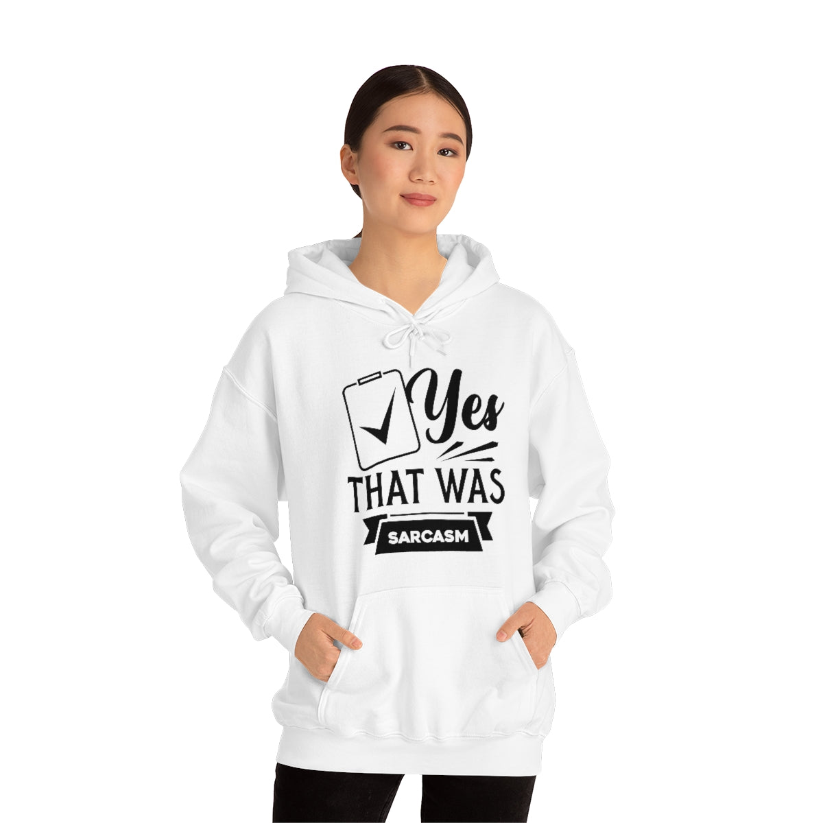 Yes That Was Sarcasm Unisex Heavy Blend™ Hooded Sweatshirt