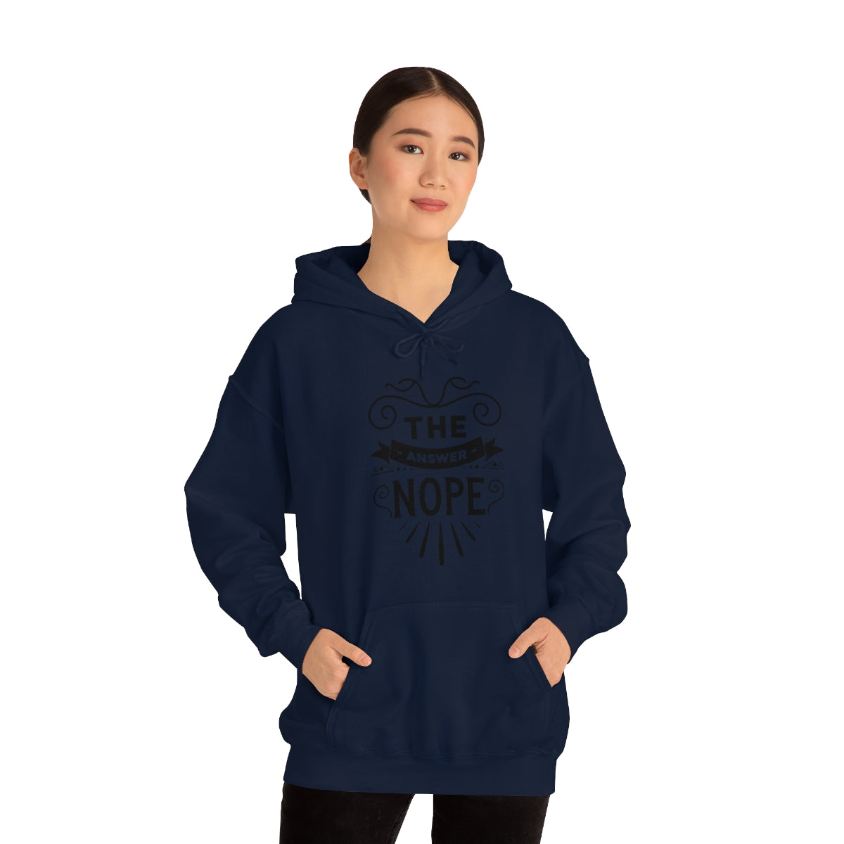 The Answer Nope Unisex Heavy Blend™ Hooded Sweatshirt