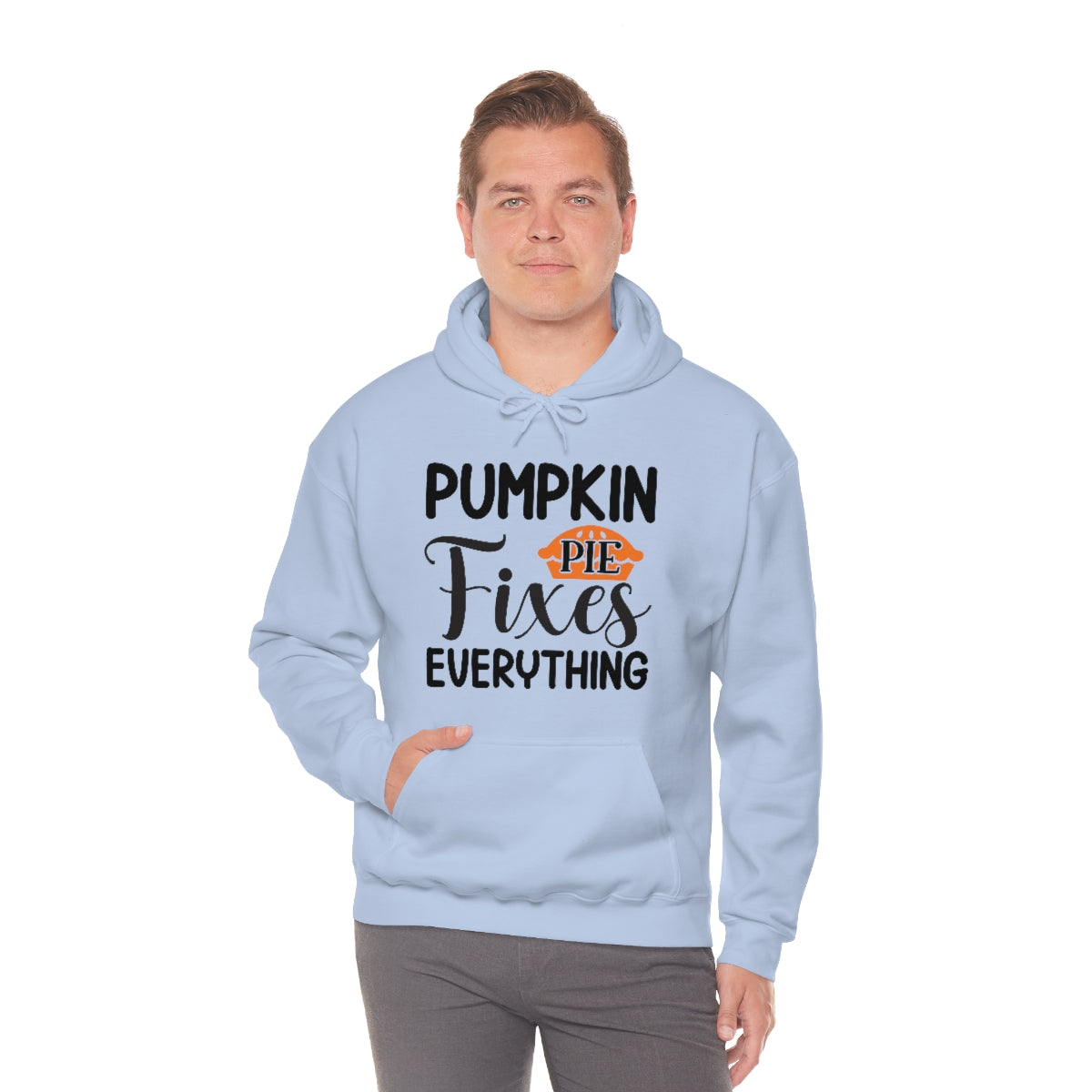 Pumpkin Pie Fixes Everything Unisex Heavy Blend™ Hooded Sweatshirt