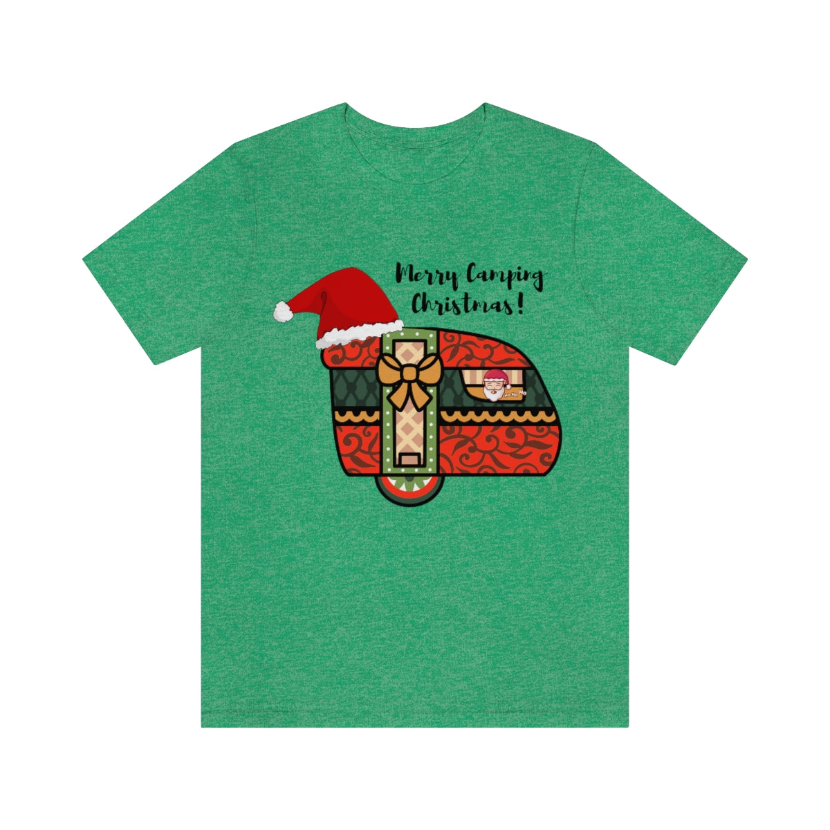 Merry Camping Christmas Unisex Jersey Short Sleeve Tee