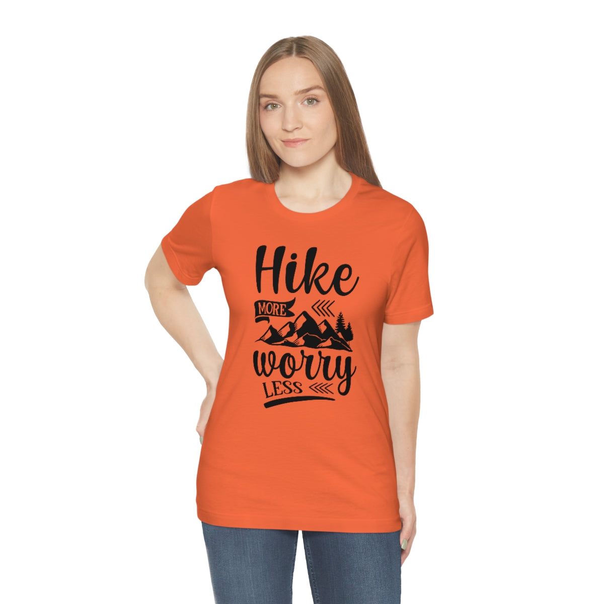 Hike More Worry Less Unisex Jersey Short Sleeve Tee