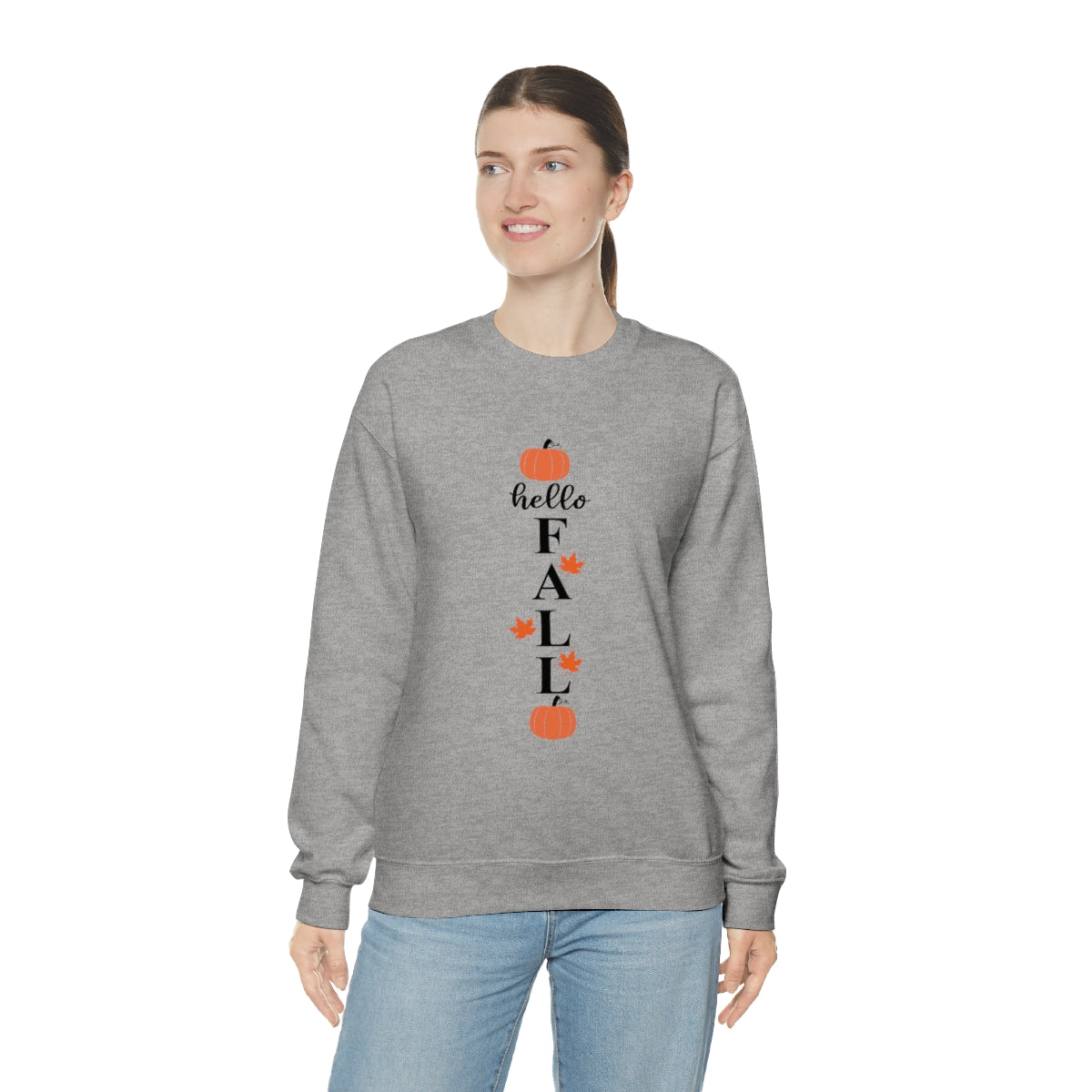 Hello Fall Unisex Heavy Blend™ Crewneck Sweatshirt