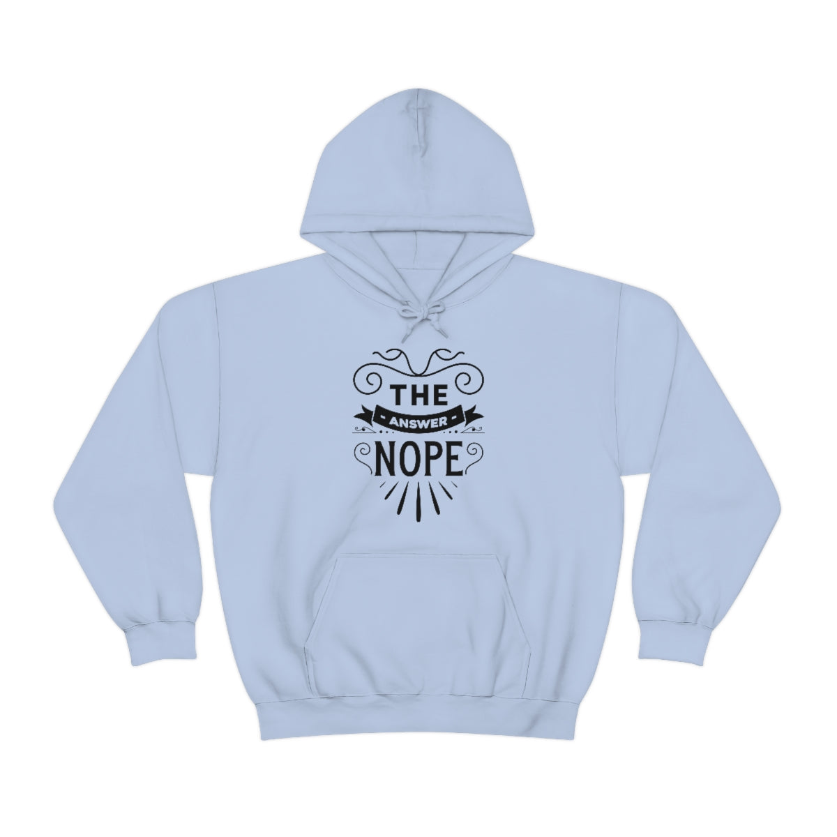 The Answer Nope Unisex Heavy Blend™ Hooded Sweatshirt