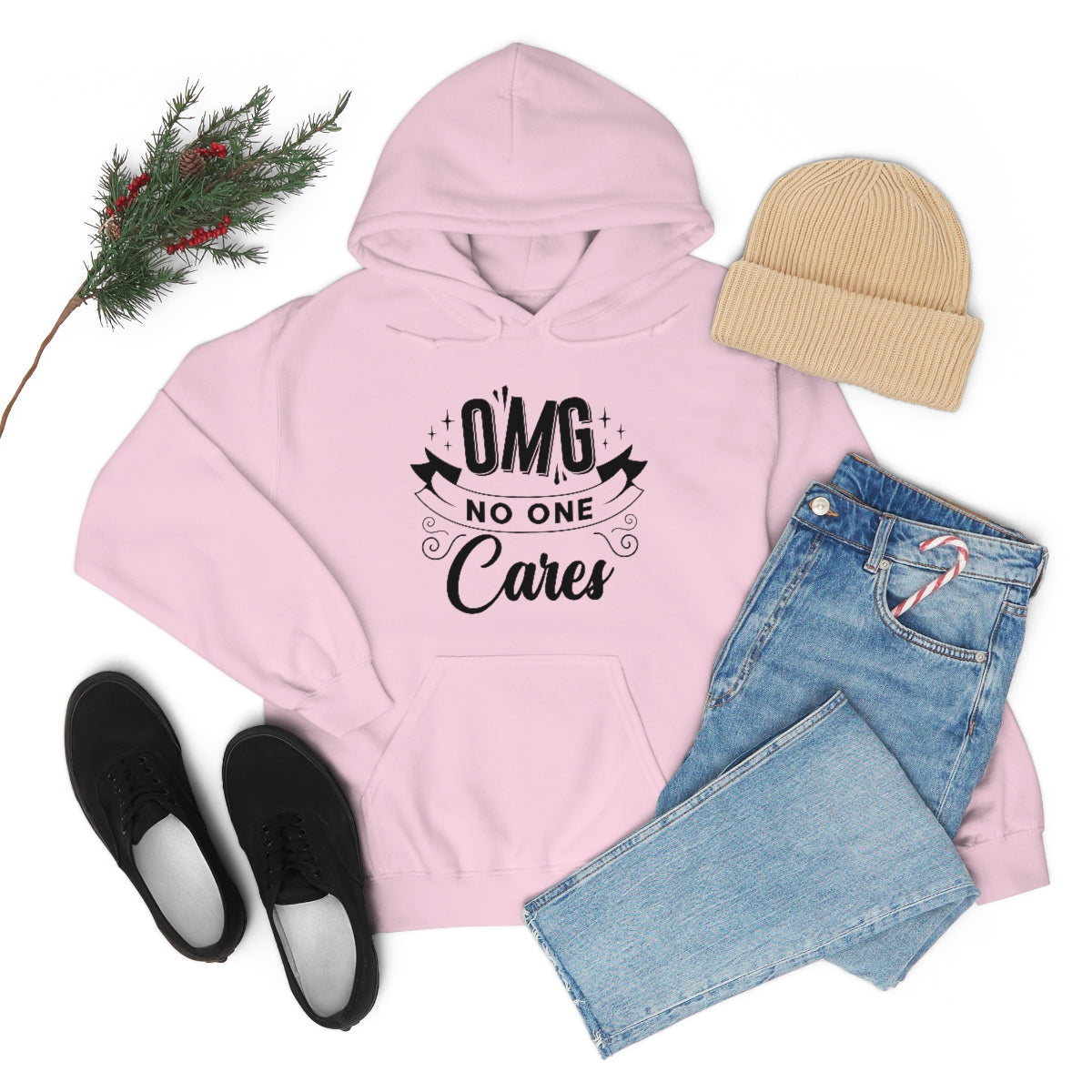 OMG No One Cares Unisex Heavy Blend™ Hooded Sweatshirt