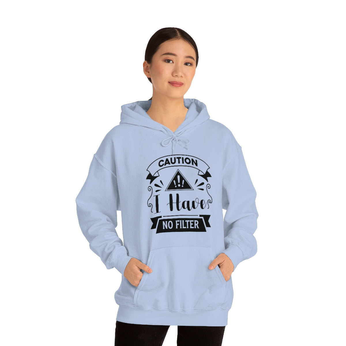 Caution I Have No Filter Unisex Heavy Blend™ Hooded Sweatshirt