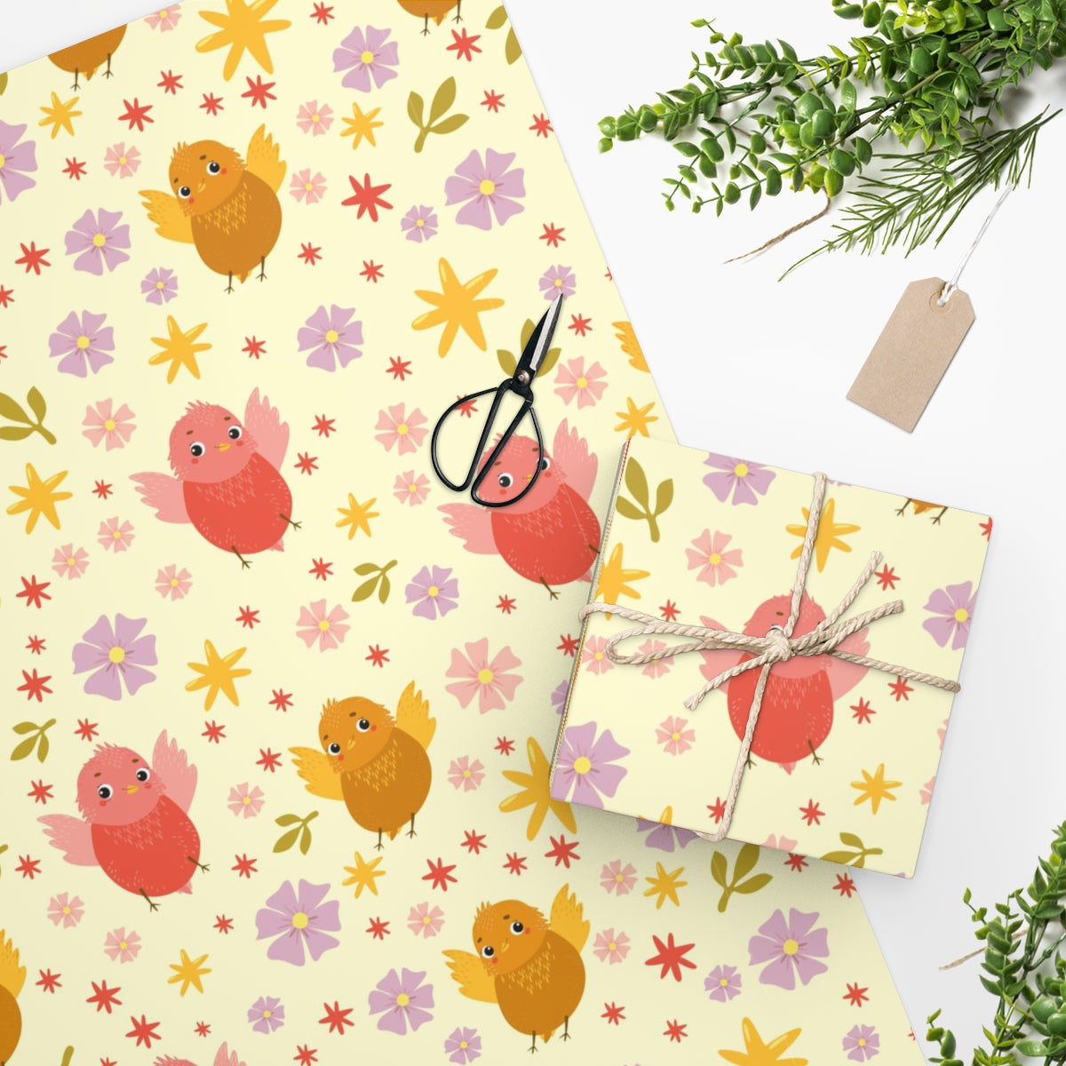 Cute Birds Wrapping Paper