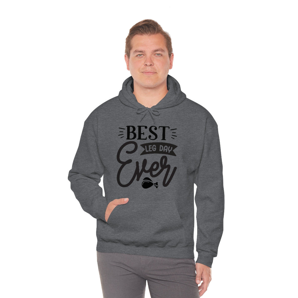 Best Leg Day Ever Unisex Heavy Blend™ Hooded Sweatshirt