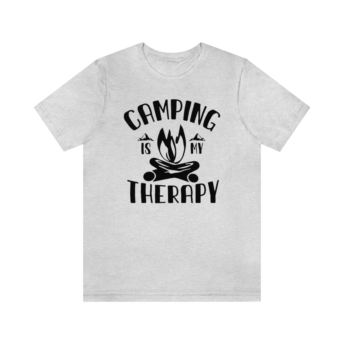 Camping is My Therapy Unisex Jersey Short Sleeve Tee