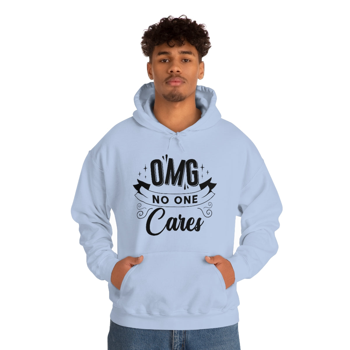 OMG No One Cares Unisex Heavy Blend™ Hooded Sweatshirt