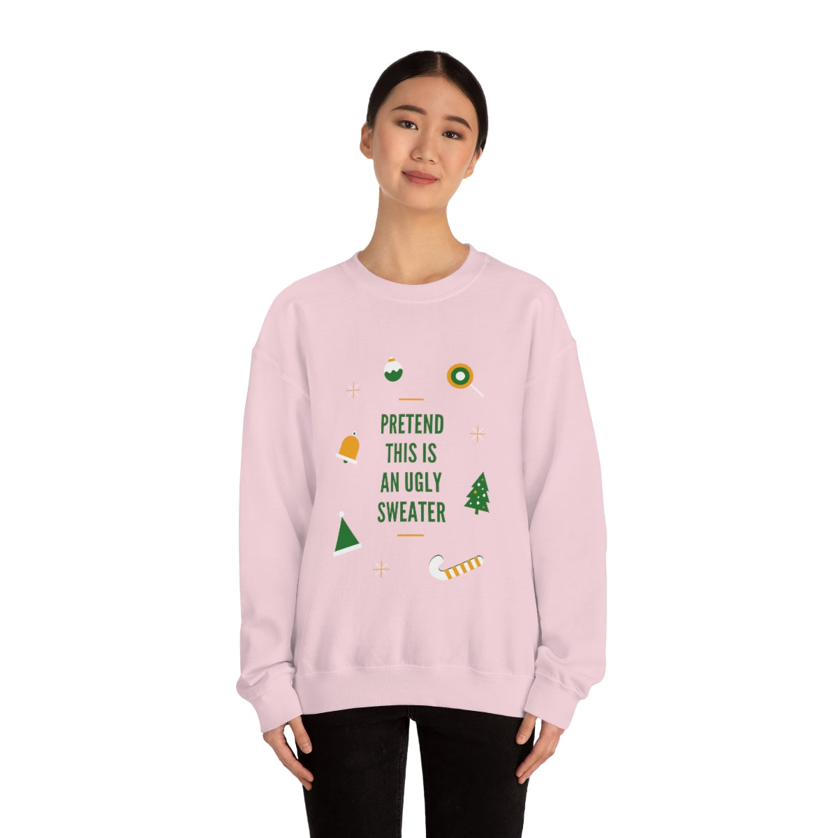 Pretend This is An Ugly Sweater Unisex Heavy Blend™ Crewneck Sweatshirt