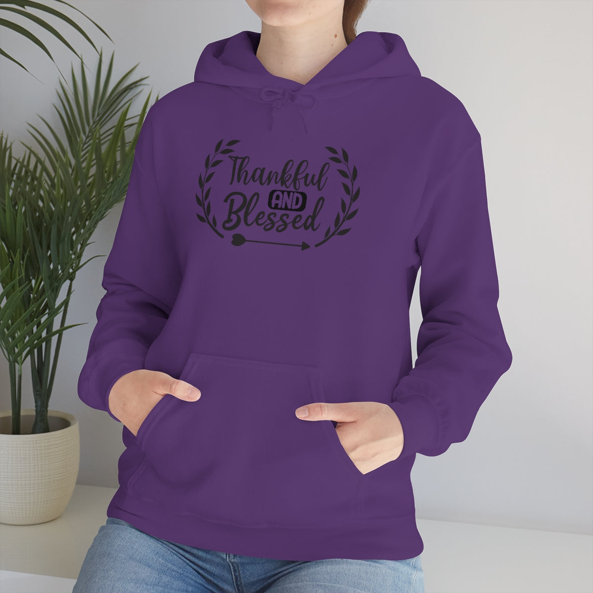 Thankful and Blessed Unisex Heavy Blend™ Hooded Sweatshirt