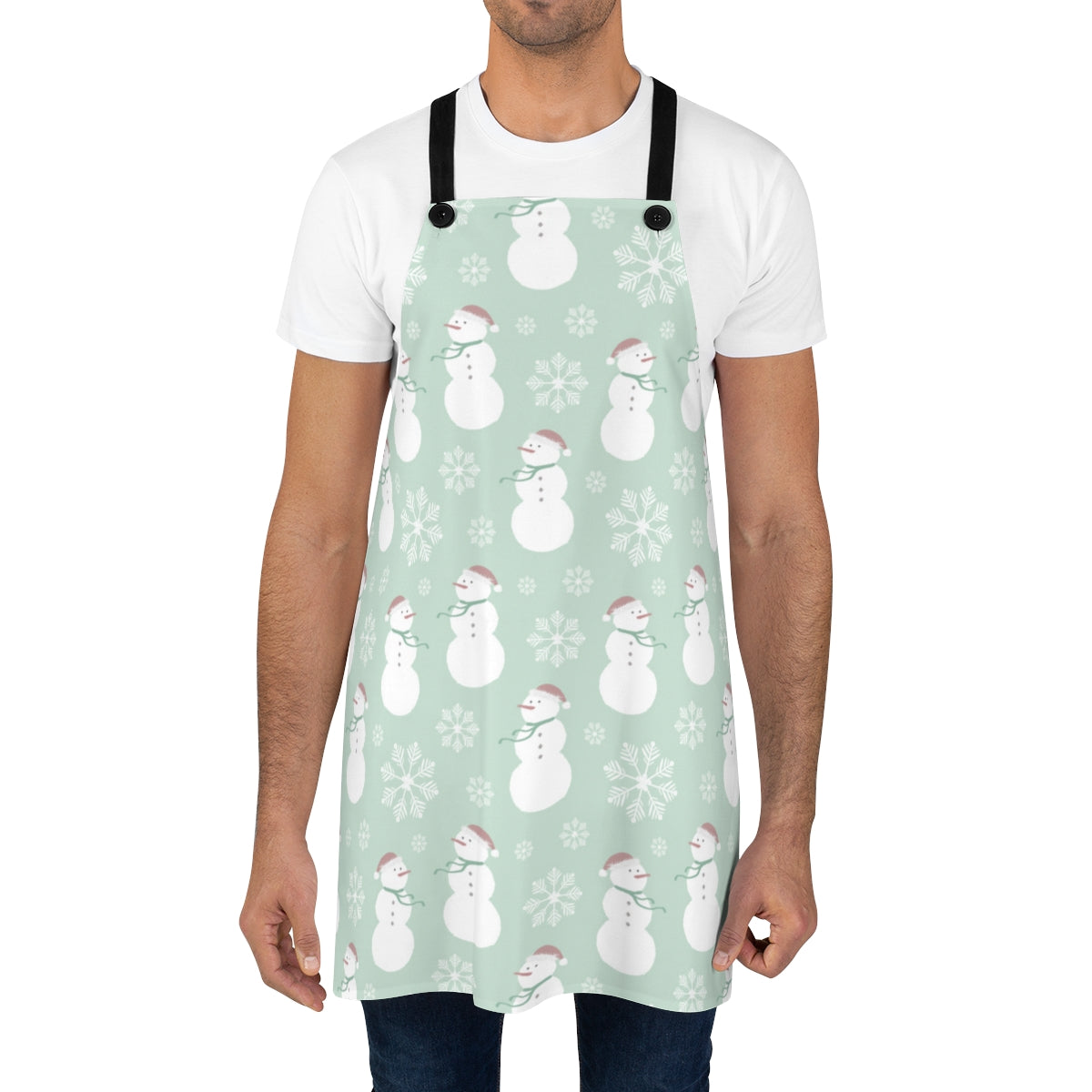 Snowmen & Snow Flakes Christmas Apron