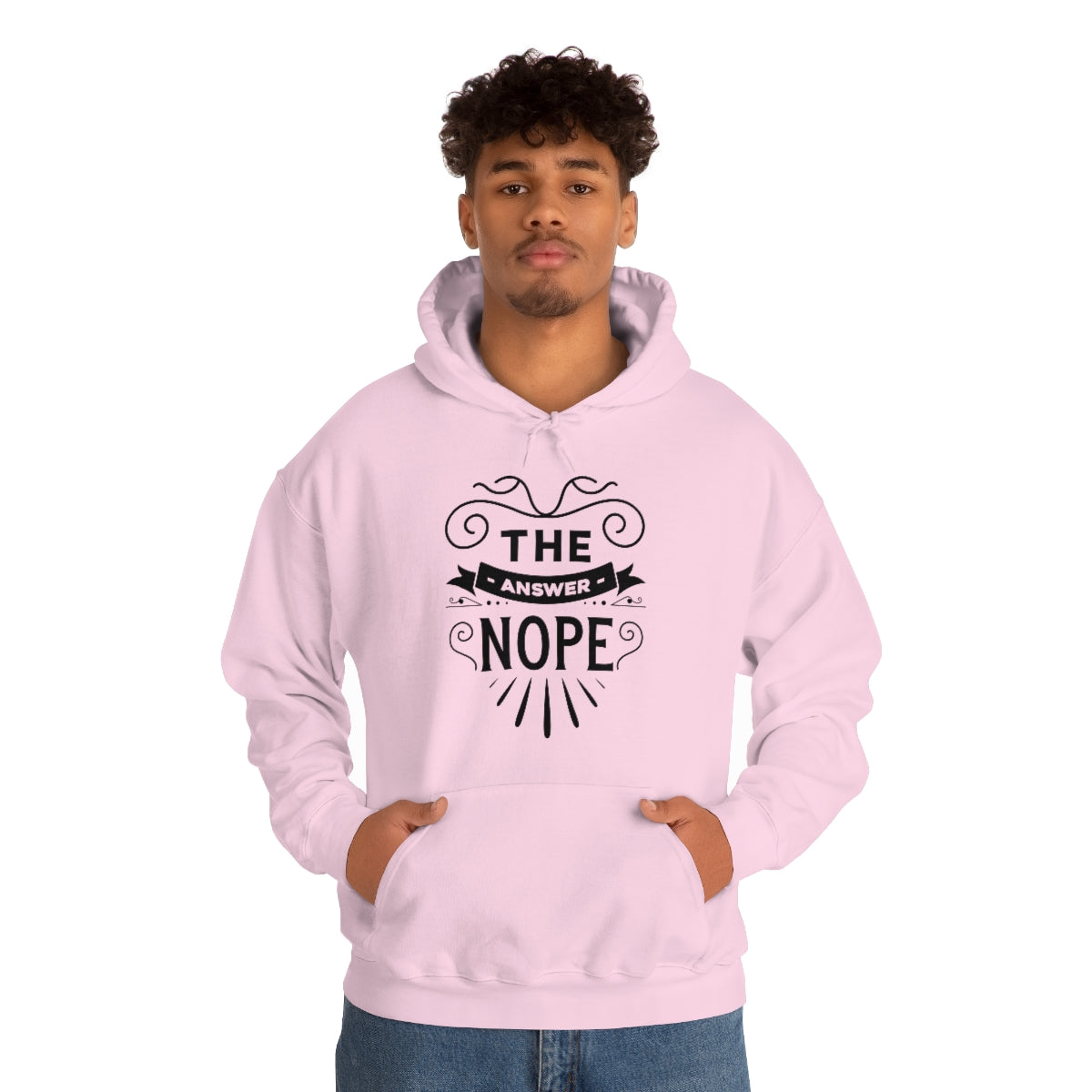 The Answer Nope Unisex Heavy Blend™ Hooded Sweatshirt