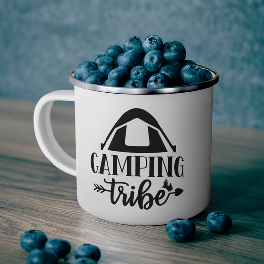 Camping Tribe Enamel Camping Mug