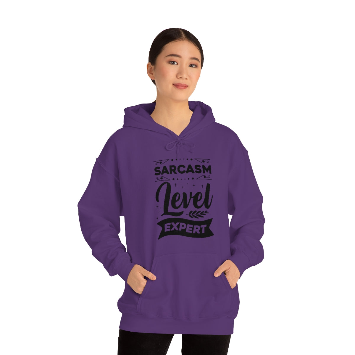 Sarcasm Level Expert Unisex Heavy Blend™ Hooded Sweatshirt