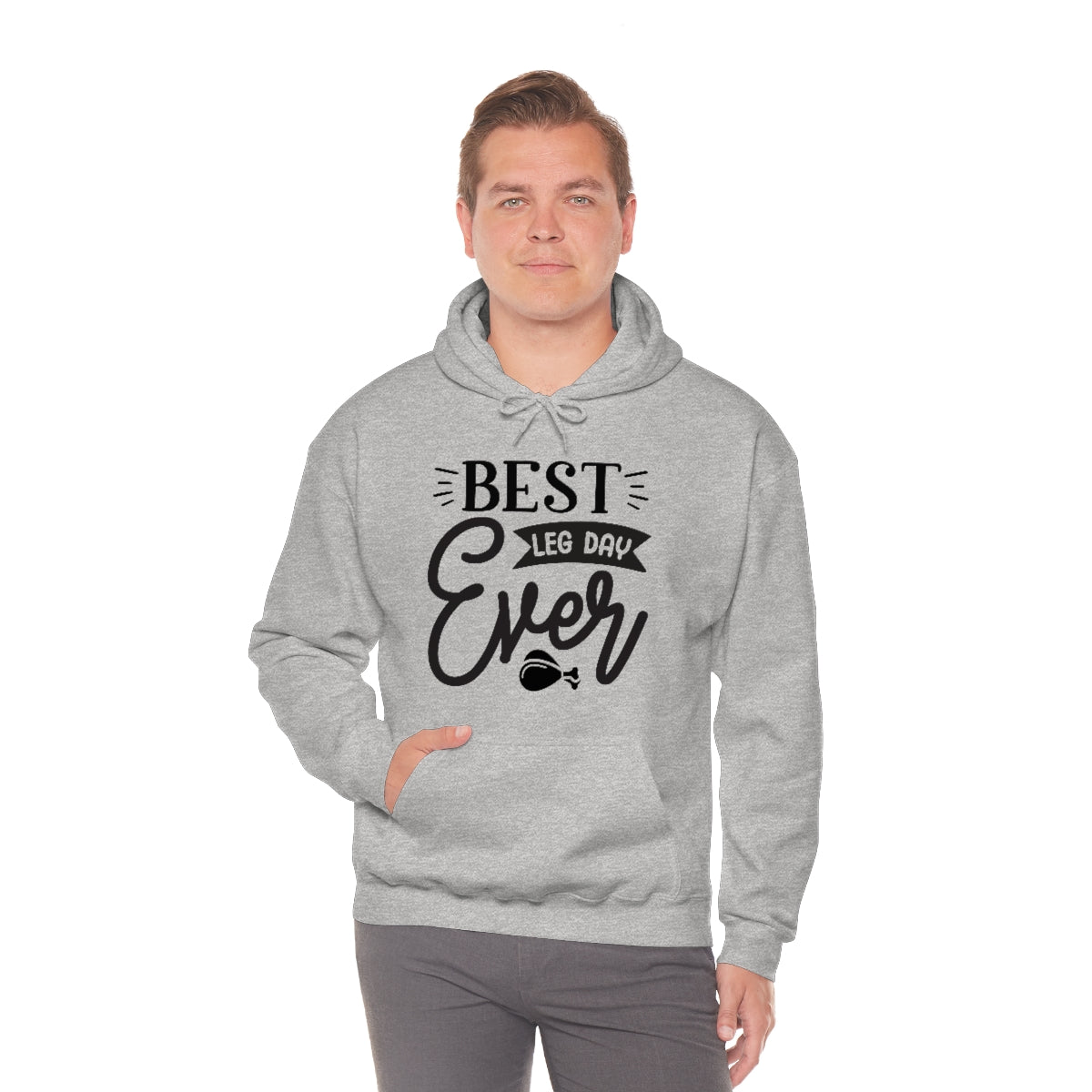 Best Leg Day Ever Unisex Heavy Blend™ Hooded Sweatshirt