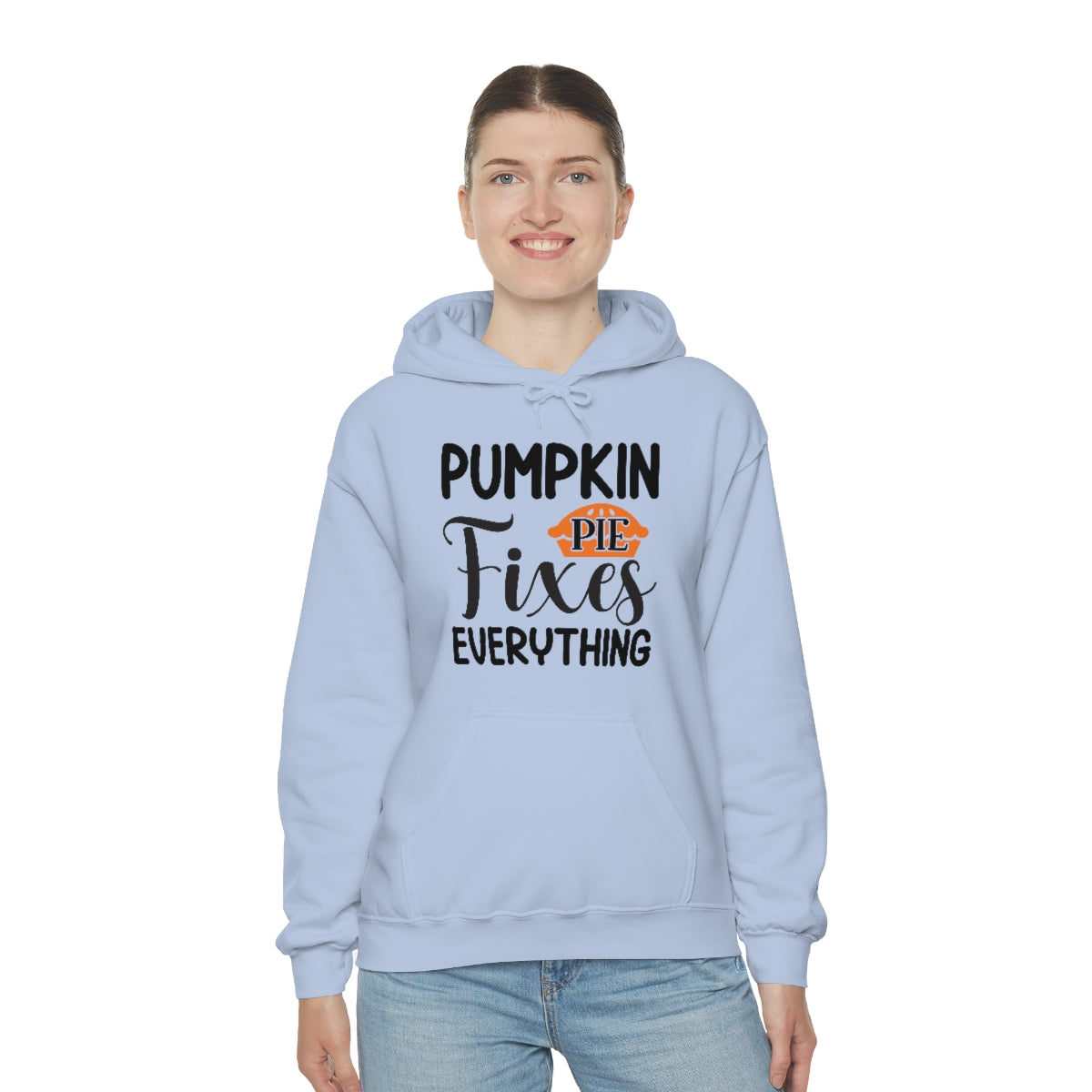 Pumpkin Pie Fixes Everything Unisex Heavy Blend™ Hooded Sweatshirt