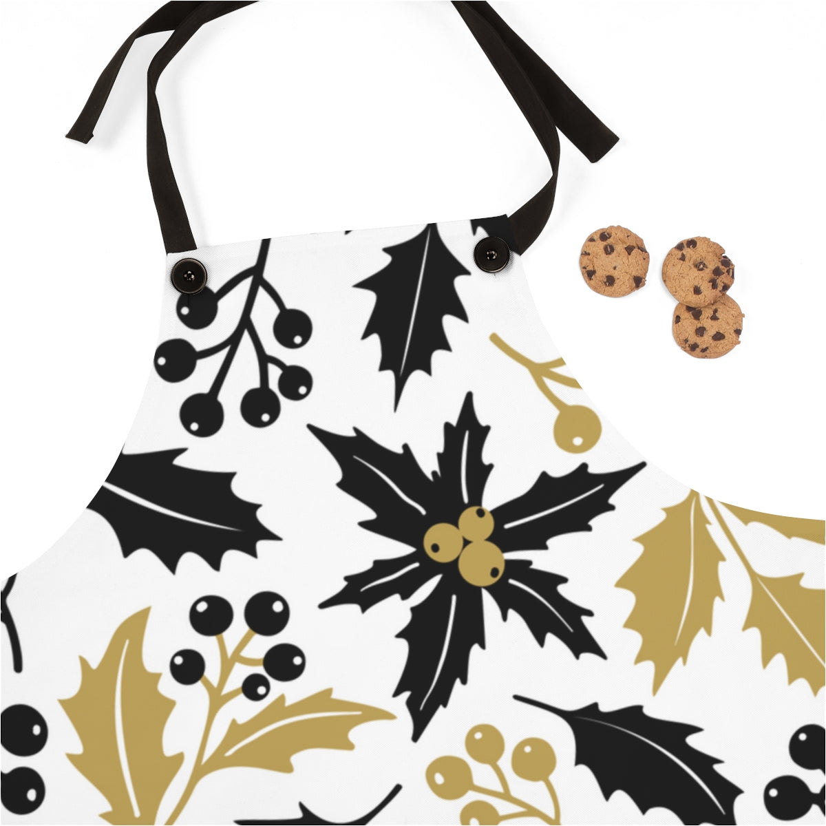 Christmas Black & Gold Apron