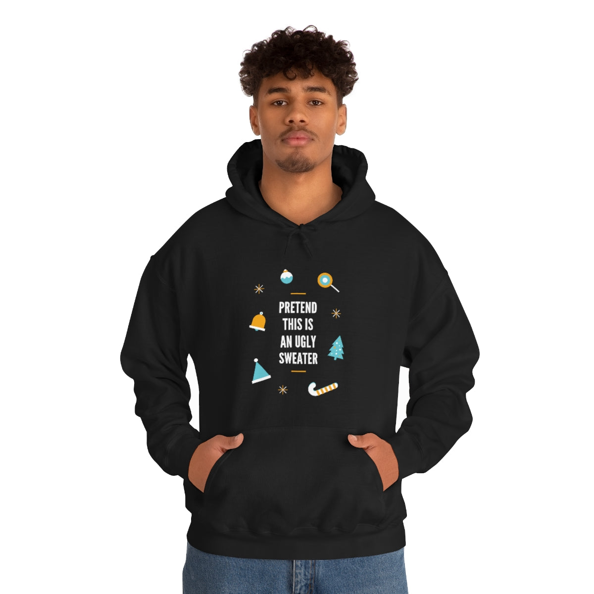 Pretend This is an Ugly Sweater Unisex Heavy Blend™ Hooded Sweatshirt