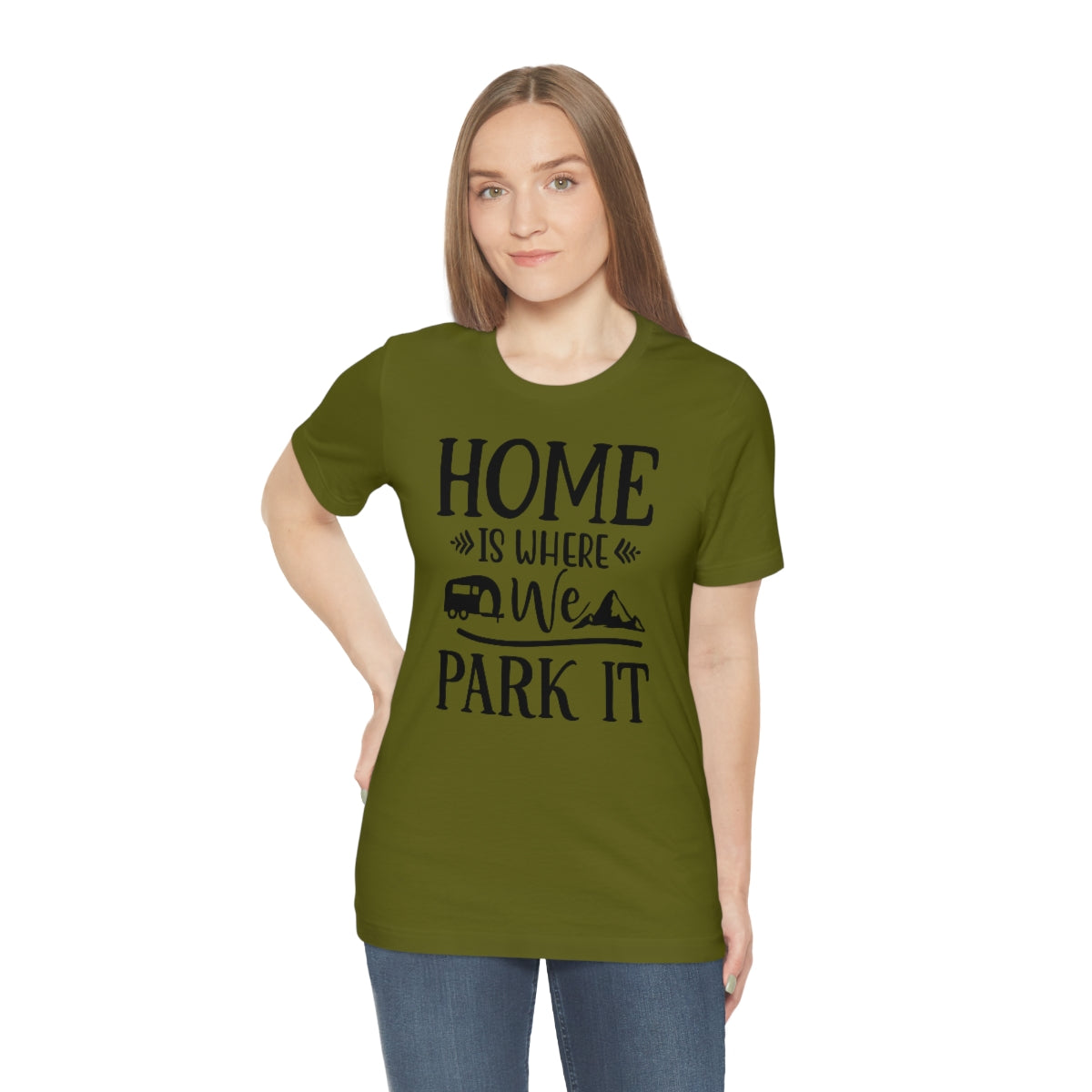 Home Is Where We Park It Unisex Jersey Short Sleeve Tee