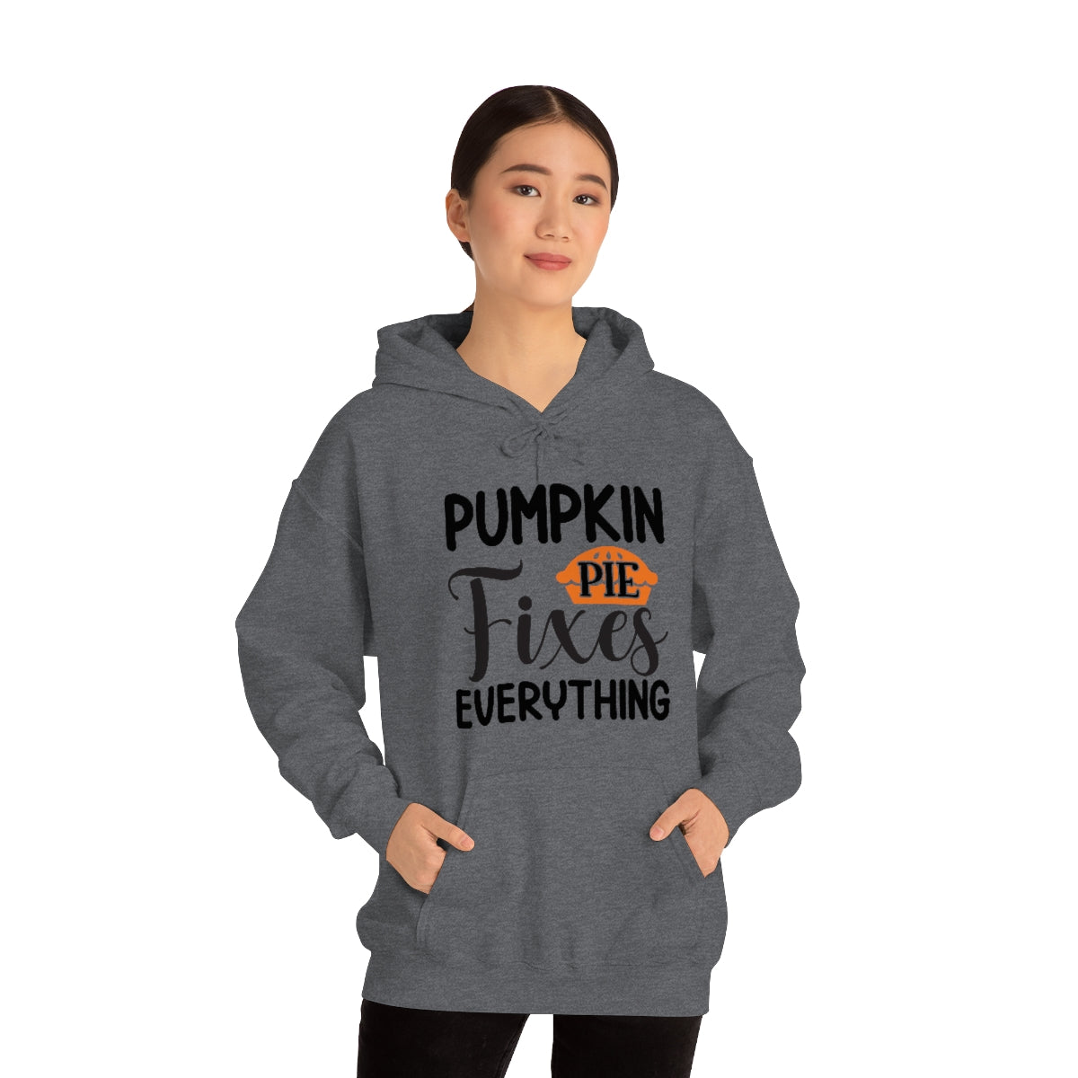 Pumpkin Pie Fixes Everything Unisex Heavy Blend™ Hooded Sweatshirt