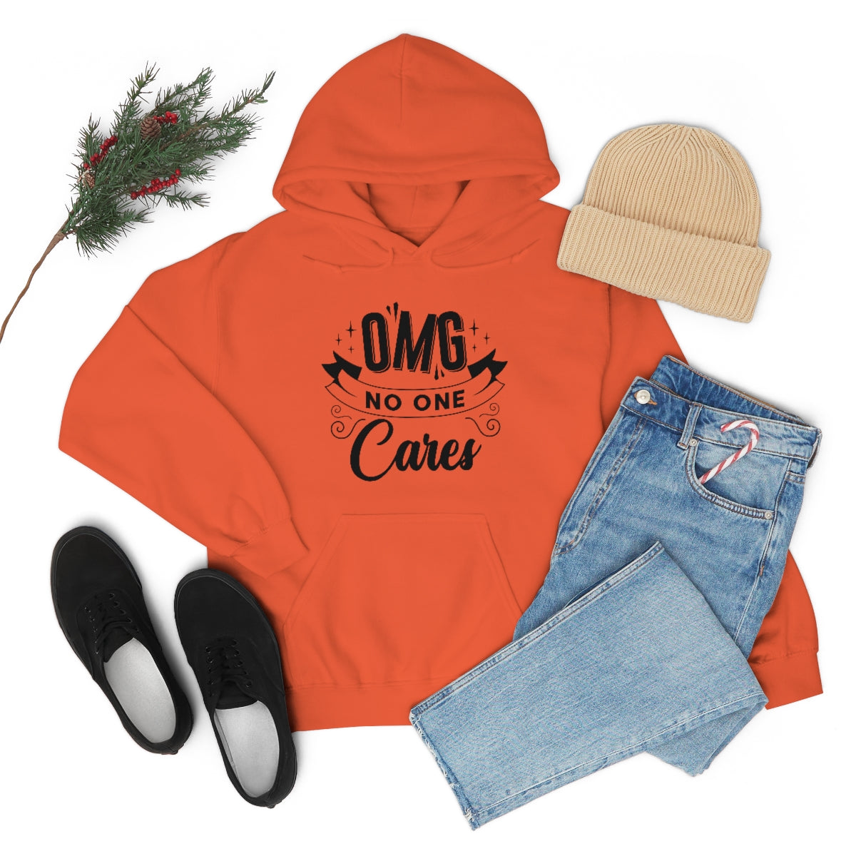 OMG No One Cares Unisex Heavy Blend™ Hooded Sweatshirt