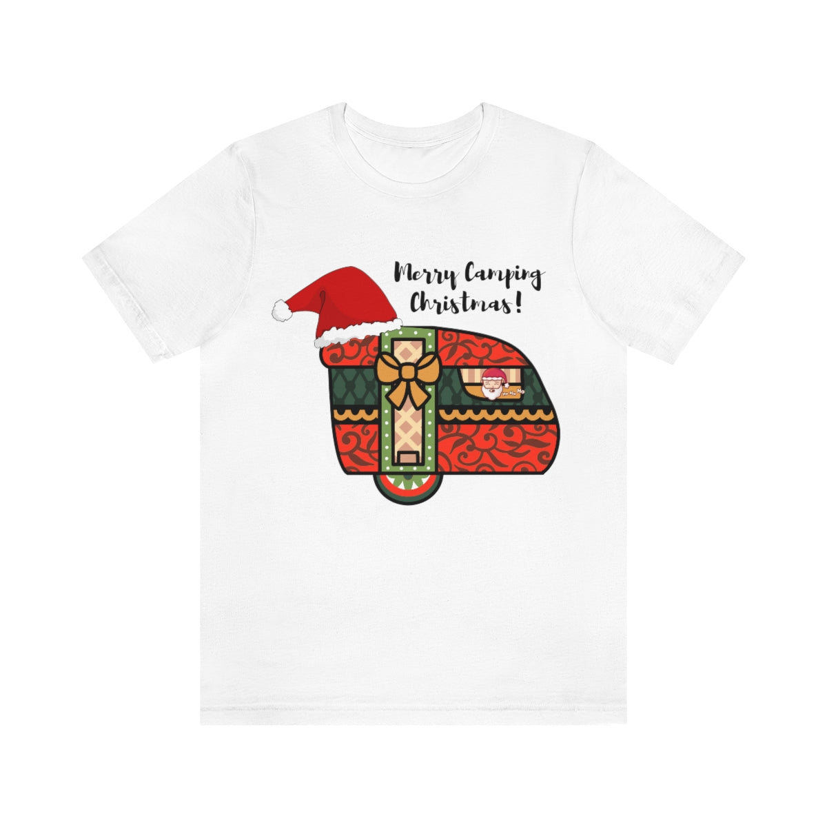 Merry Camping Christmas Unisex Jersey Short Sleeve Tee