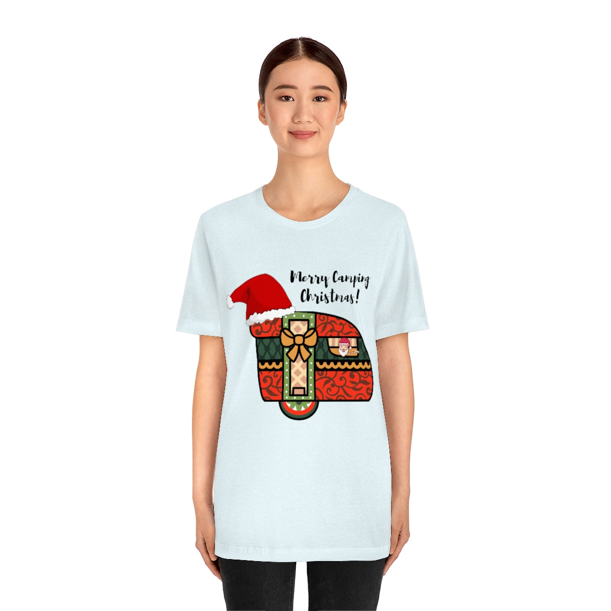 Merry Camping Christmas Unisex Jersey Short Sleeve Tee