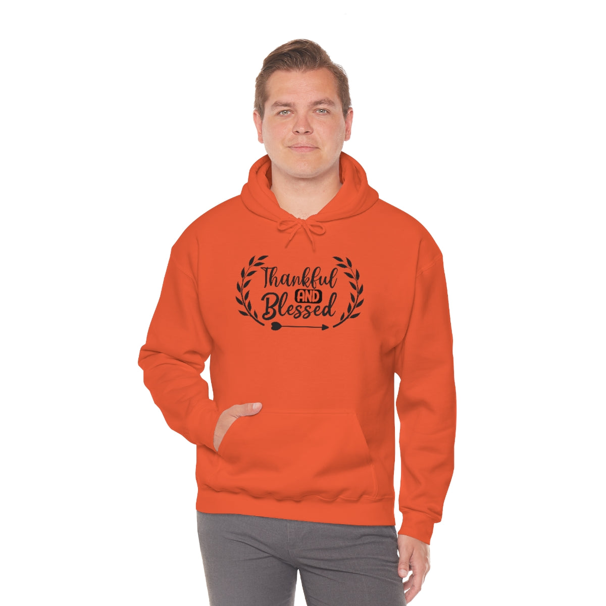 Thankful and Blessed Unisex Heavy Blend™ Hooded Sweatshirt