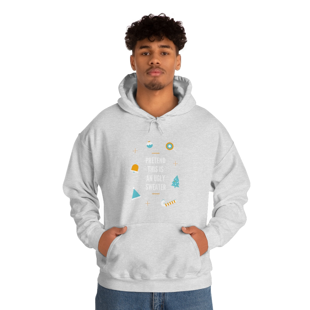 Pretend This is an Ugly Sweater Unisex Heavy Blend™ Hooded Sweatshirt