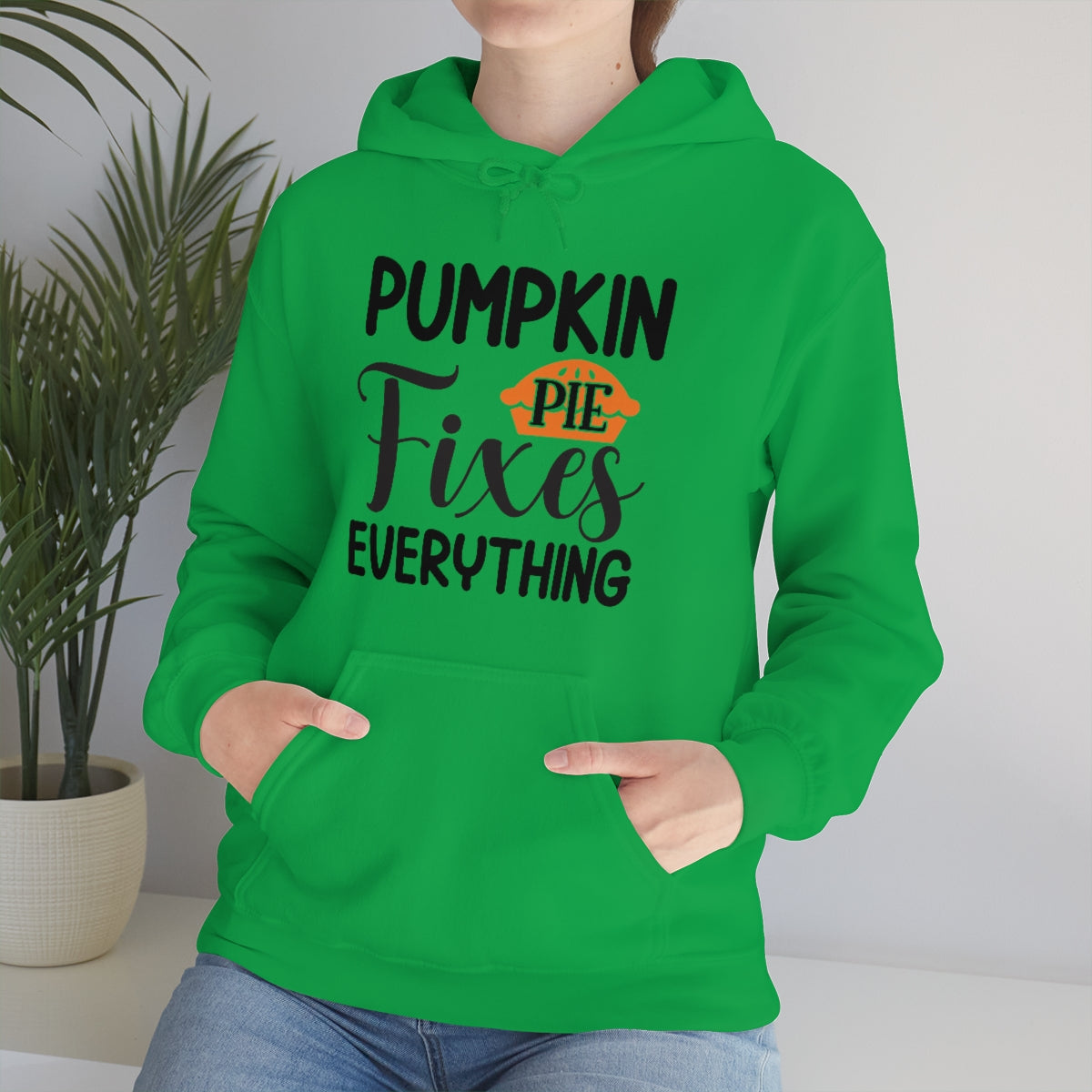 Pumpkin Pie Fixes Everything Unisex Heavy Blend™ Hooded Sweatshirt