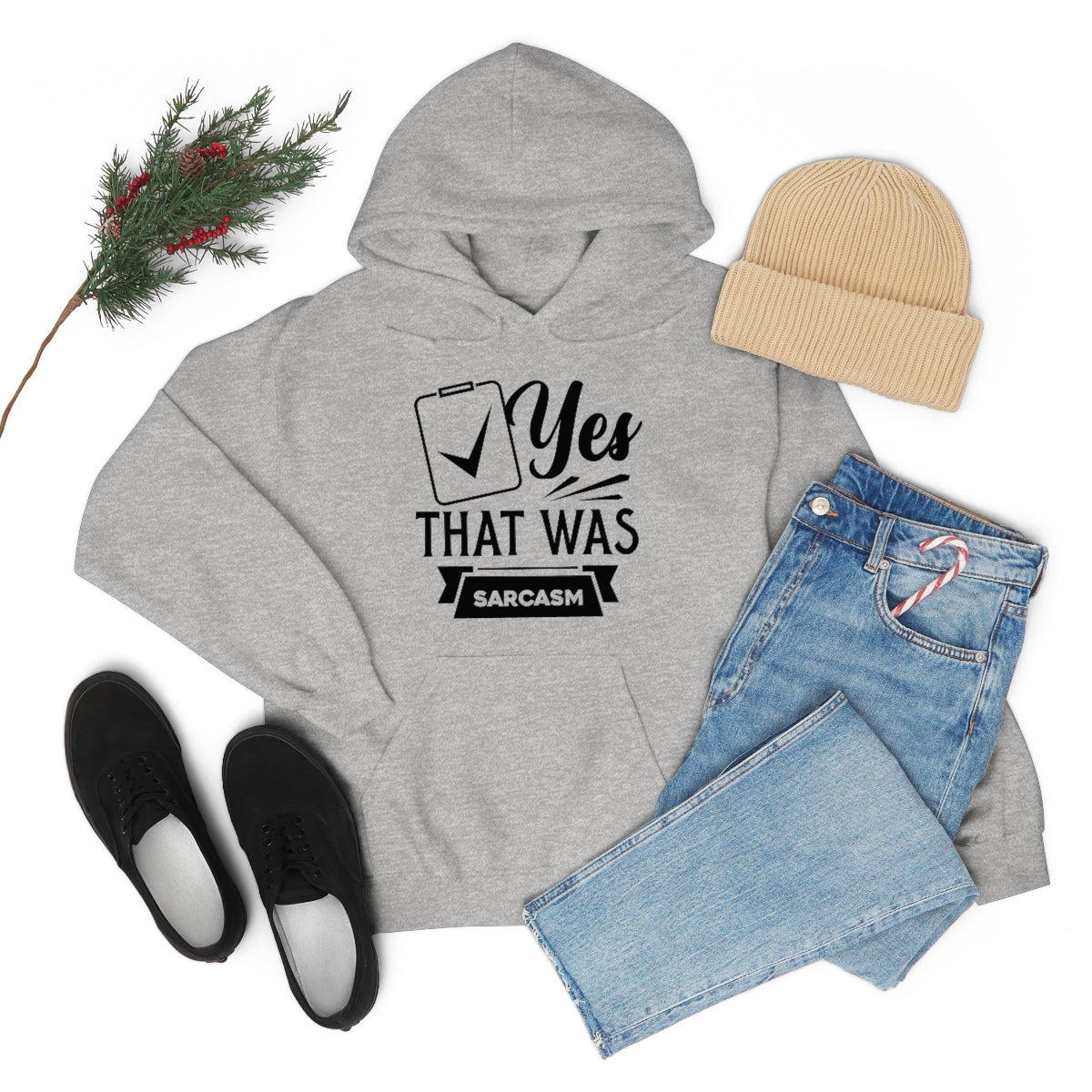 Yes That Was Sarcasm Unisex Heavy Blend™ Hooded Sweatshirt