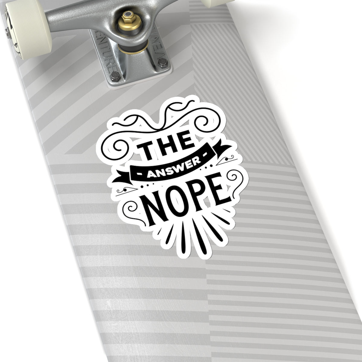 The Answer Nope Kiss-Cut Stickers