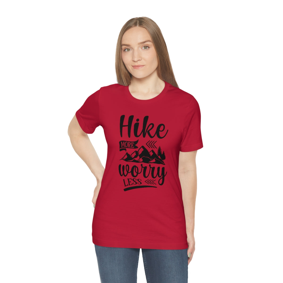 Hike More Worry Less Unisex Jersey Short Sleeve Tee