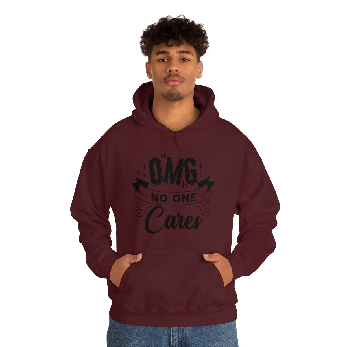 OMG No One Cares Unisex Heavy Blend™ Hooded Sweatshirt