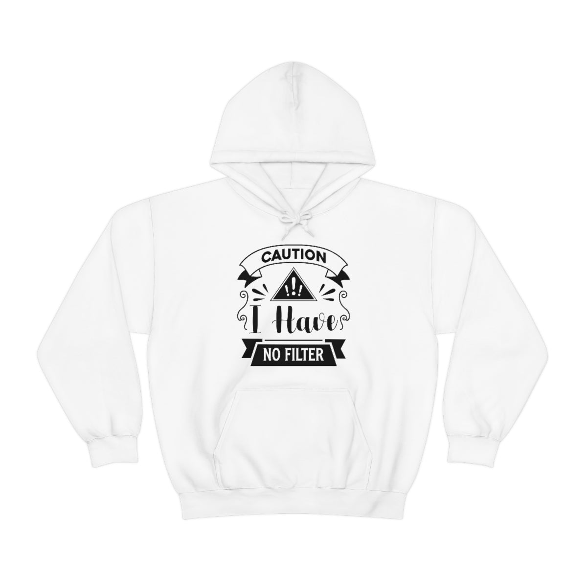 Caution I Have No Filter Unisex Heavy Blend™ Hooded Sweatshirt