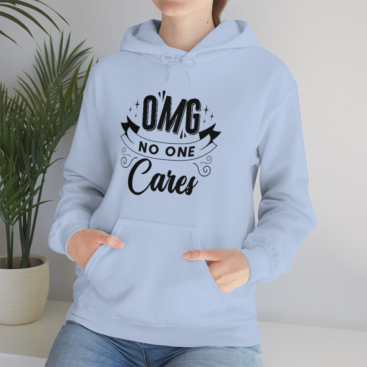 OMG No One Cares Unisex Heavy Blend™ Hooded Sweatshirt