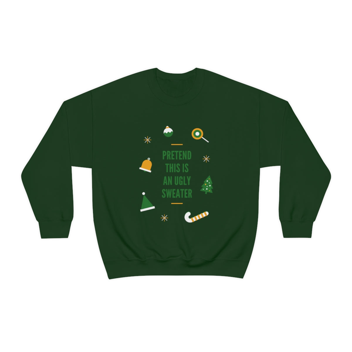 Pretend This is An Ugly Sweater Unisex Heavy Blend™ Crewneck Sweatshirt