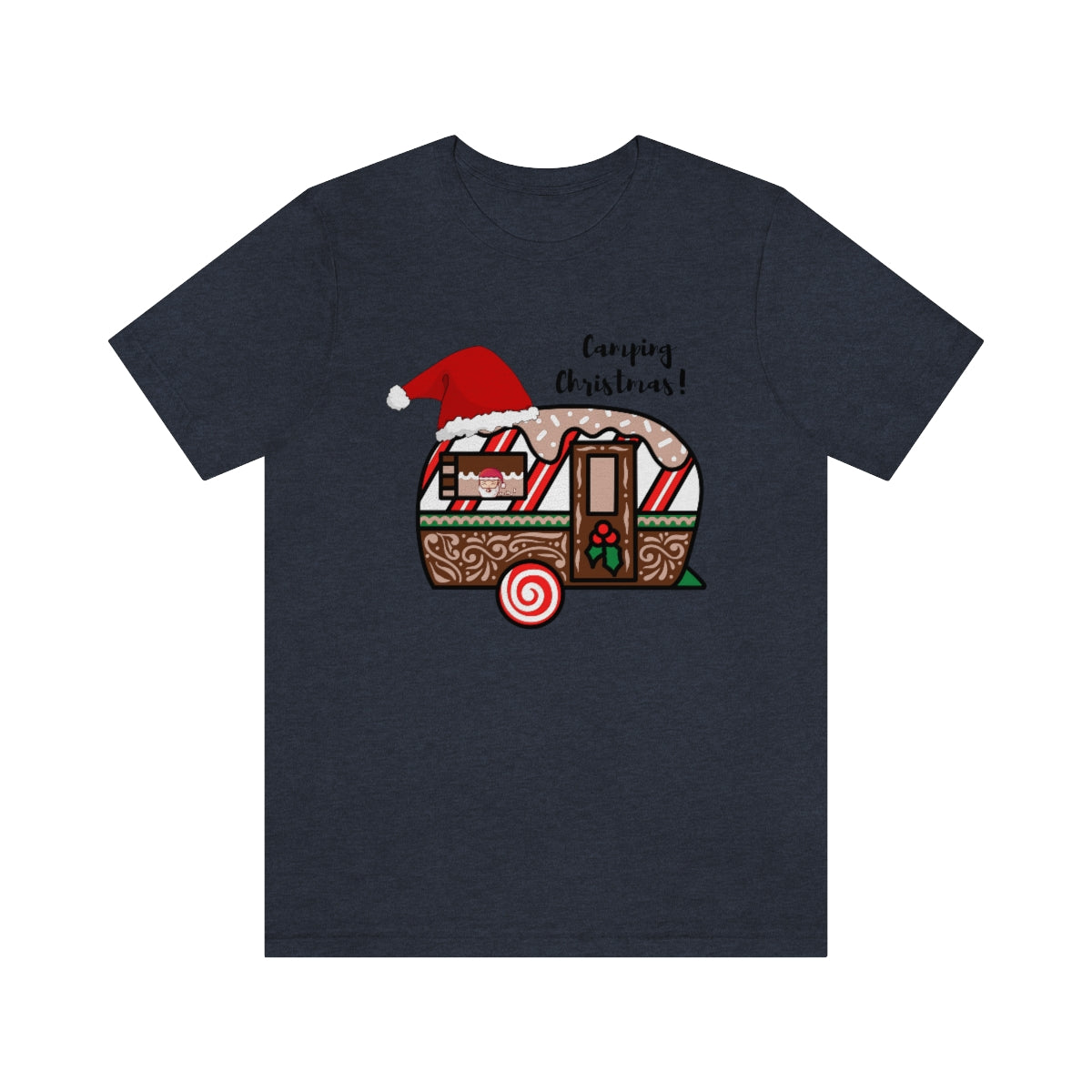 Camping Christmas Unisex Jersey Short Sleeve Tee