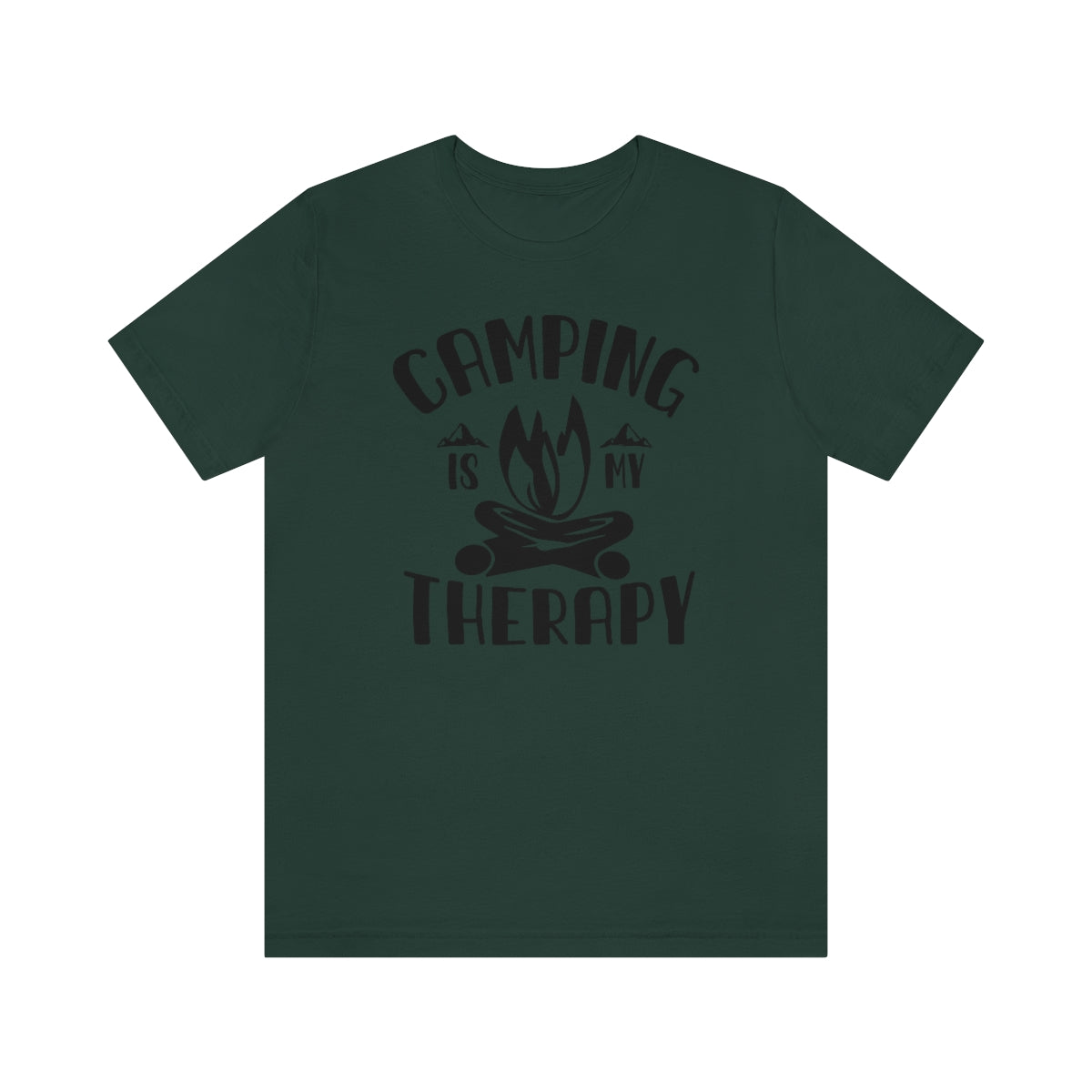 Camping is My Therapy Unisex Jersey Short Sleeve Tee