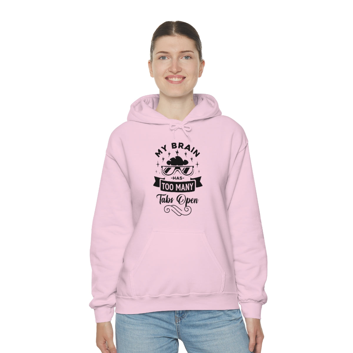 My Brain Has Too Many Tabs Open Unisex Heavy Blend™ Hooded Sweatshirt